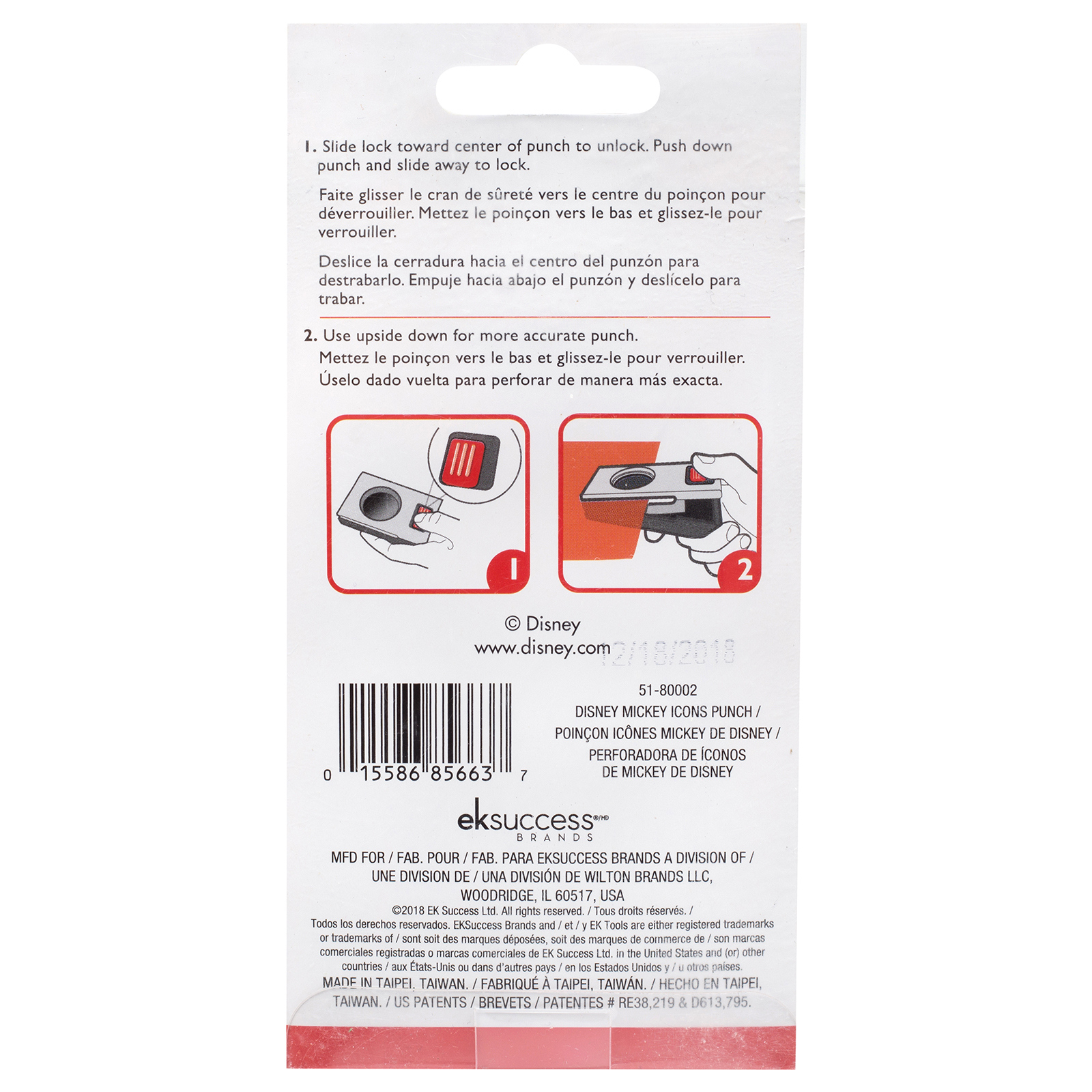 51-80002 - EK Tools - Orejas de Mickey Disney Confetti Punch - Imagen 3