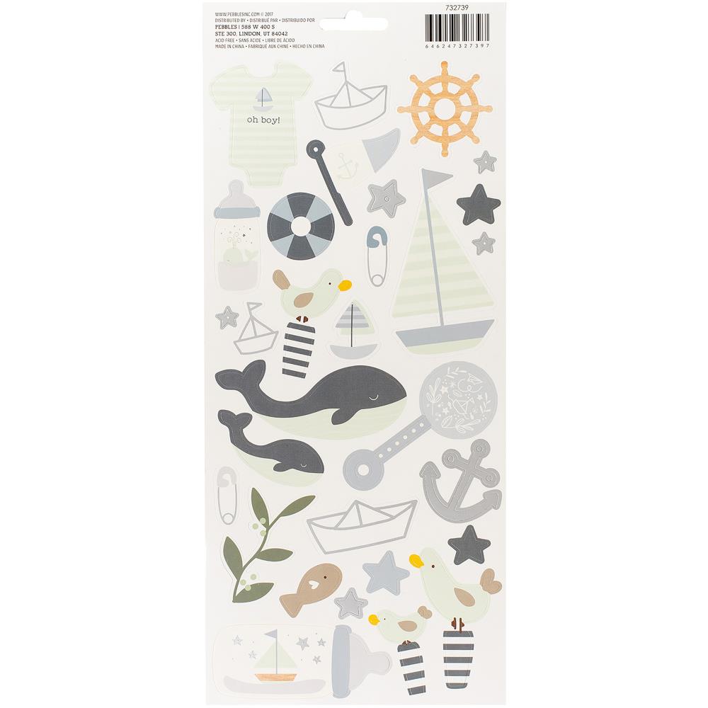 732739 - Echo park - Stickers Baby Boy de Night Night 5.5 "X11" 2 - Imagen 2