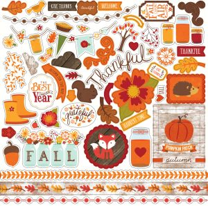 TSF93014 - Echo Park - Etiqueta engomada del elemento La Historia de Otoño