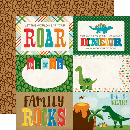 DF102004 - Echo Park - Dino Friends 4x6 Journaling Cards