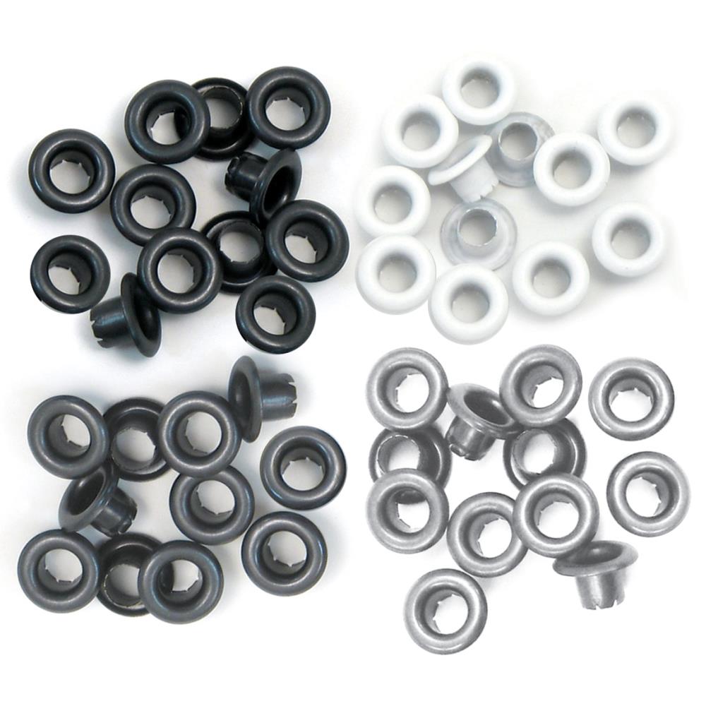 41582-4 WR - Gris - Eyelets grandes - 60 unidades