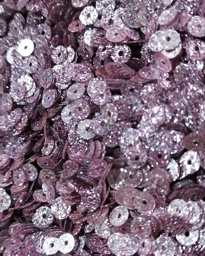ml-lila  - Lentejuela Lila Metalica Escarchada 10gr 4mm
