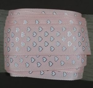 cfant05 - Cinta fantasia Corazón Coral 2.50 - 10 yardas