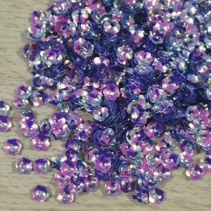 flormora - Lentejuela Flor Morado 10gr 6mm