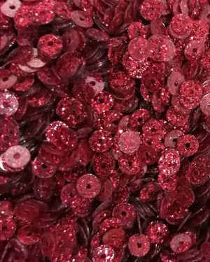 ml-rojo - Lentejuela Roja Metalica Escarchada 10gr 4mm