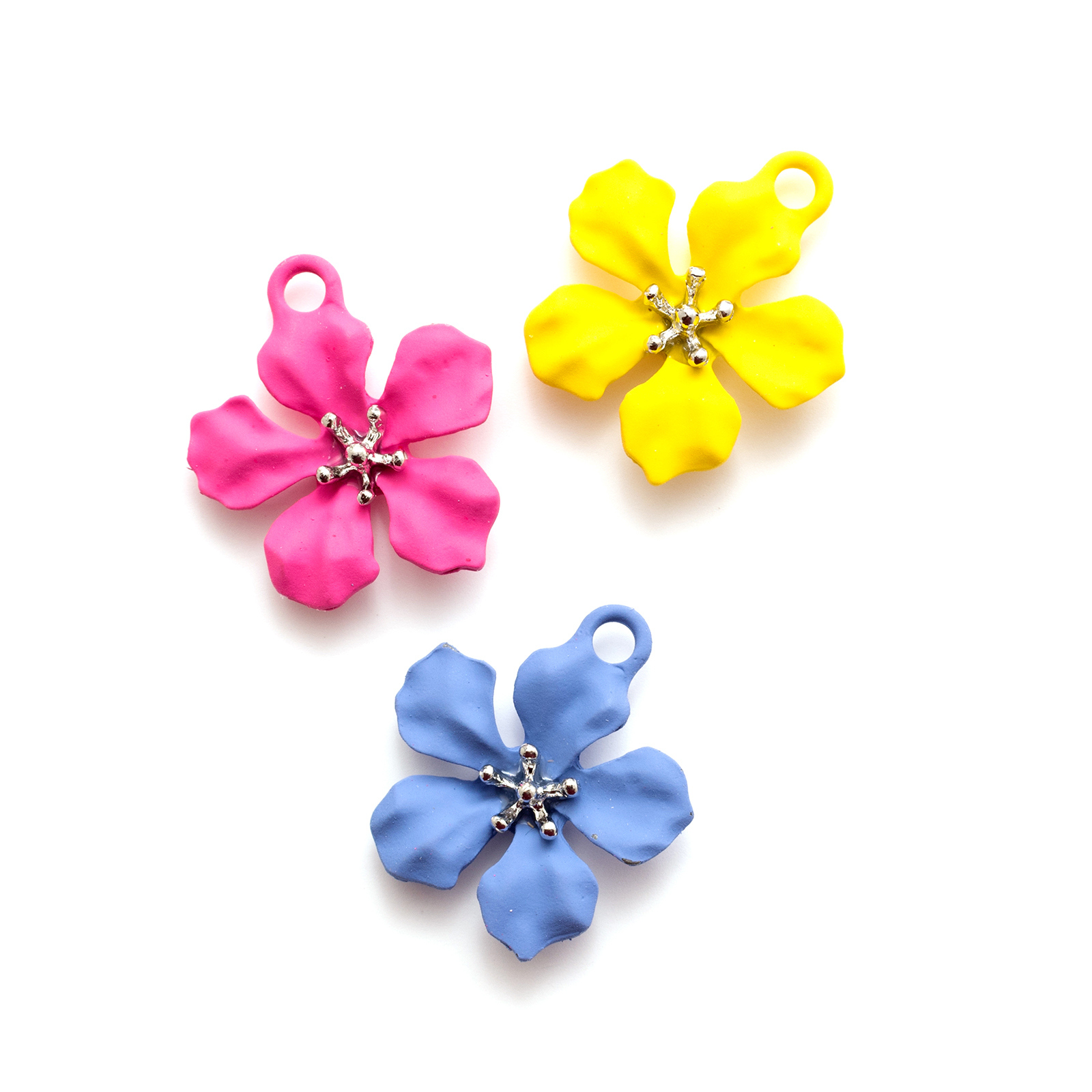 310975 - WR - Charms -Pp - PE - Bloom Street - Flower - Metal  (6 Piece) - Imagen 2