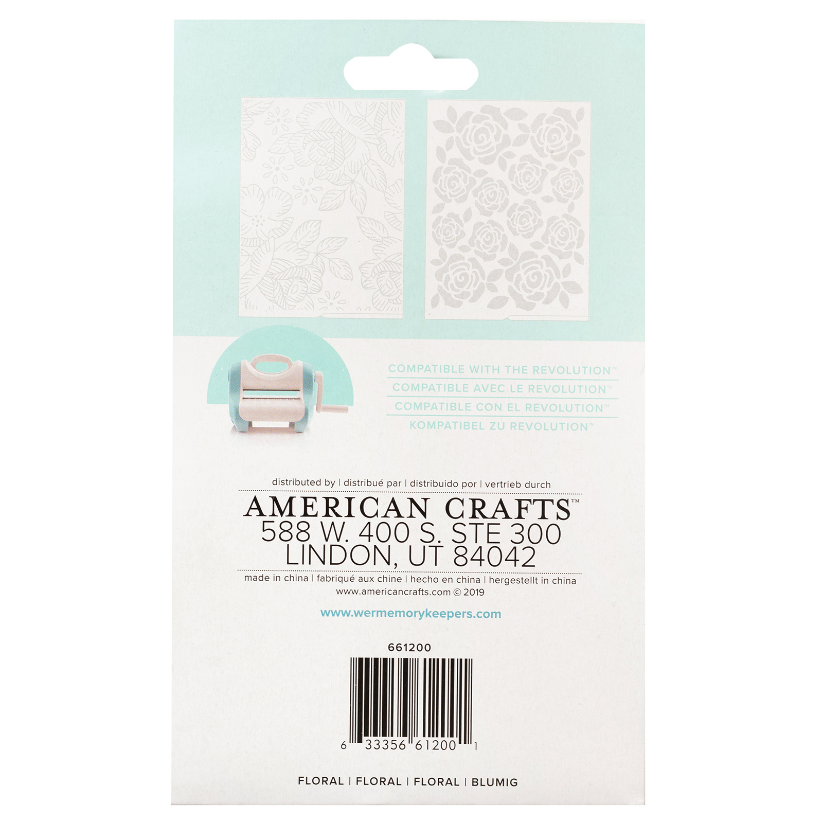 661200 - Embossing Folder - Wr - Revolution - Florals (2 Piece) - Imagen 3