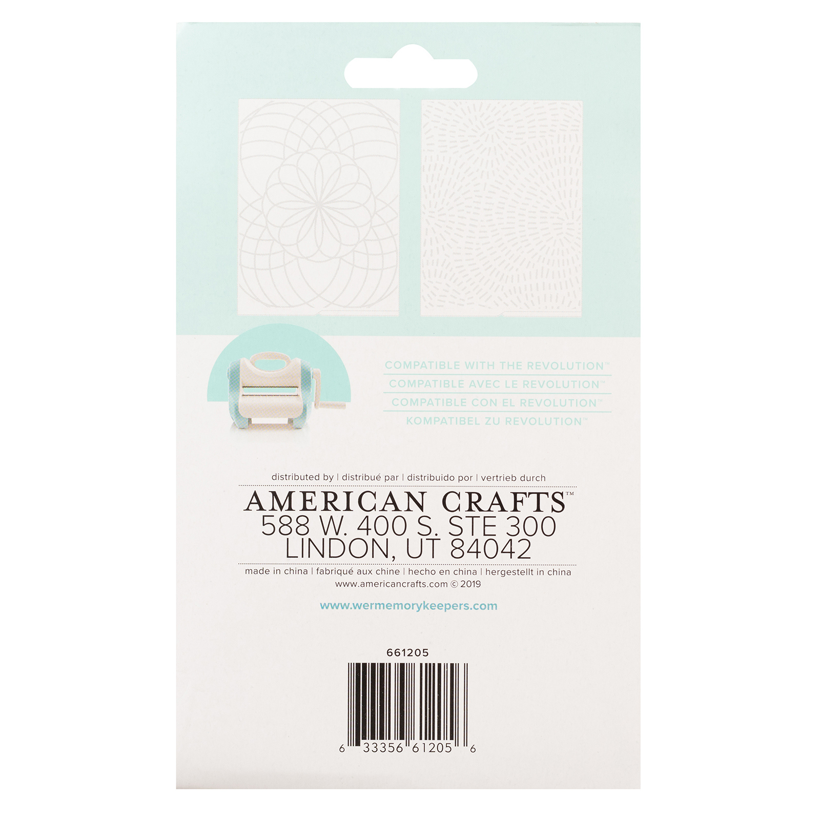 661205 - Embossing Folder - Wr - Sh - Revolution - Shimelle (2 Piece) - Imagen 3