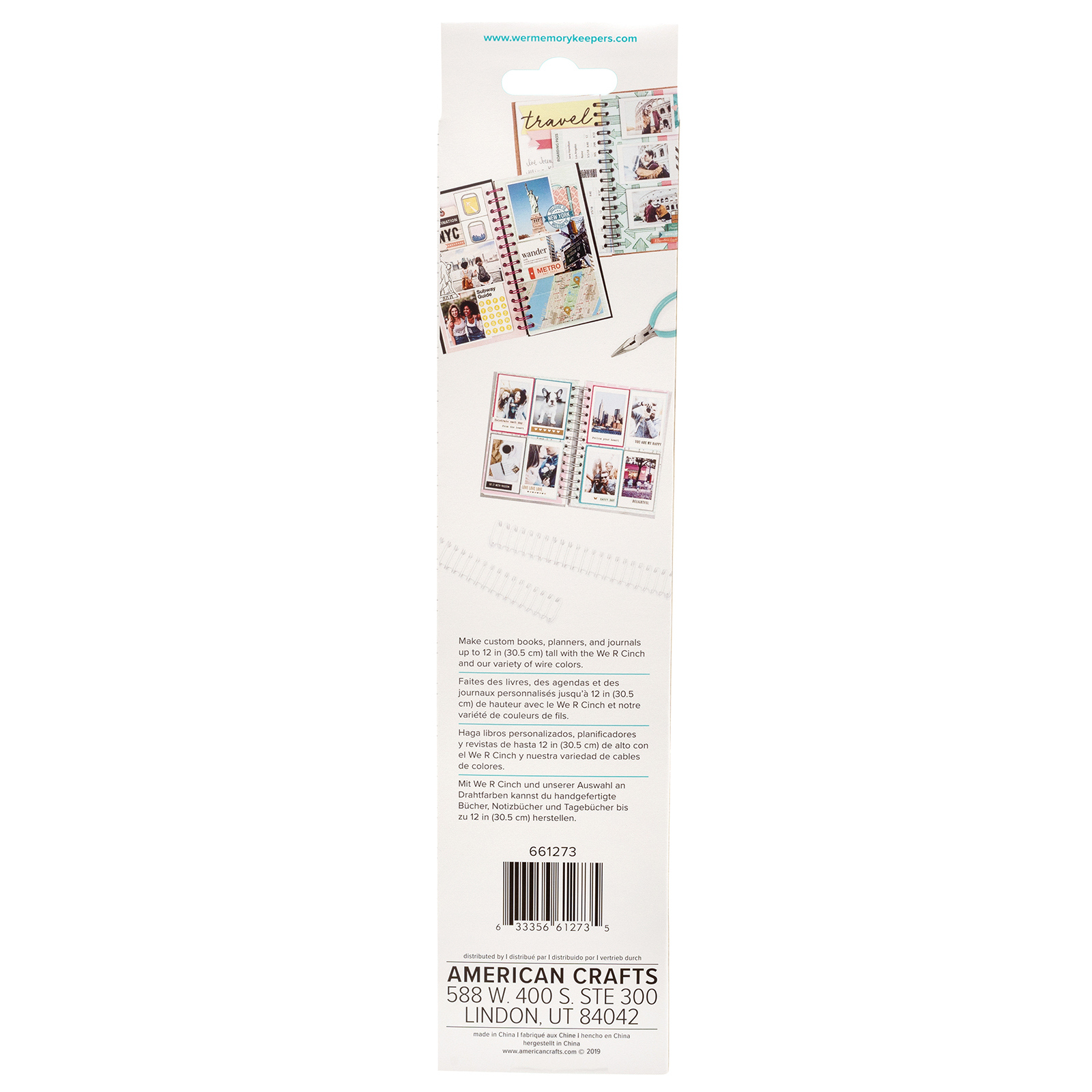 661273 - Wr - Binding Wire - Cinch - 0.625 Inch - White (4 Piece) - Imagen 3