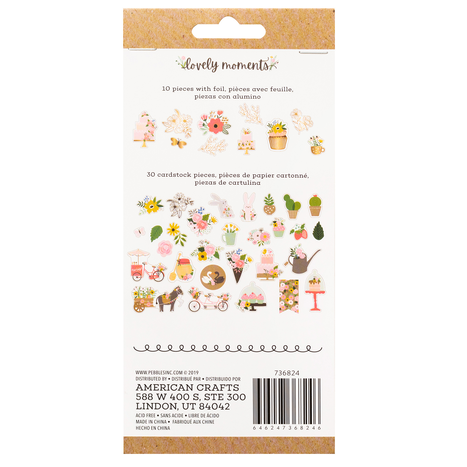 736824 - WR - Die cuts Lovely Moments - Icons - Gold Foil (40 Piece) - Imagen 3
