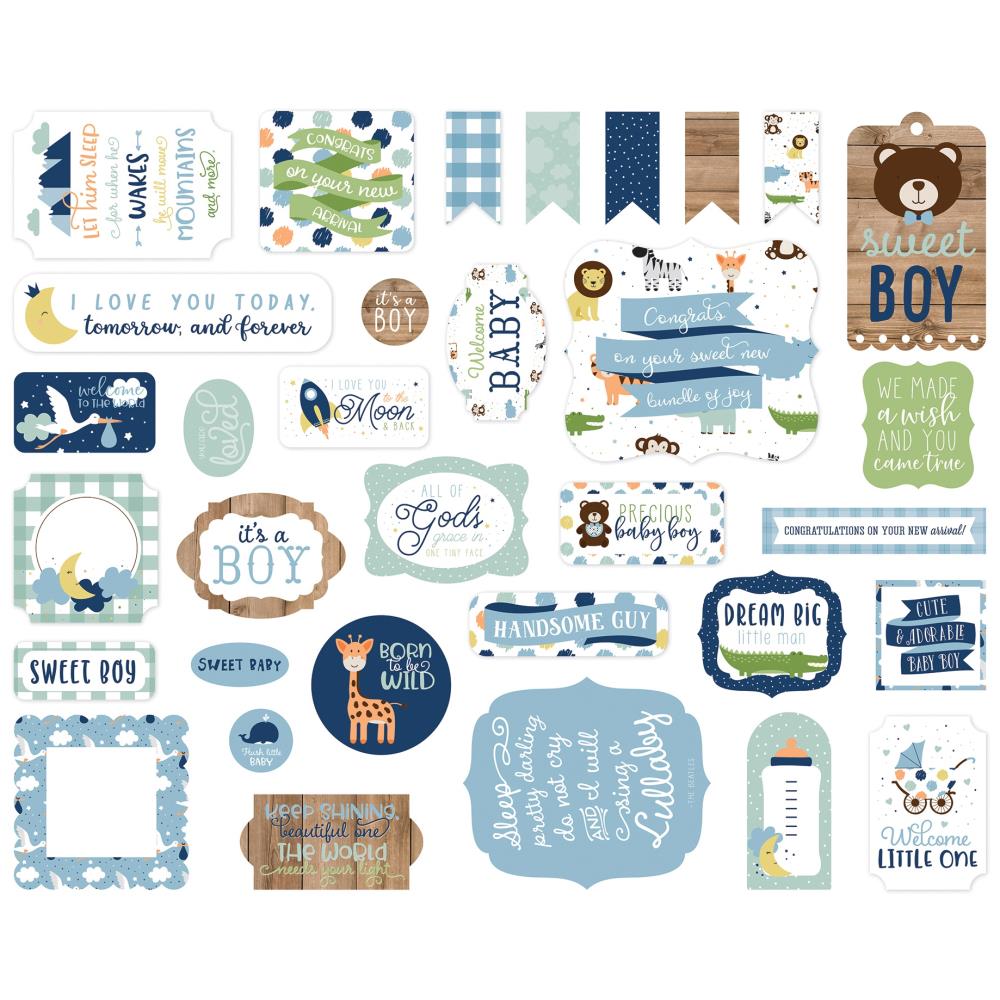 BAB203024 - Echo park - Die cuts Efímero Baby Boy - Imagen 3