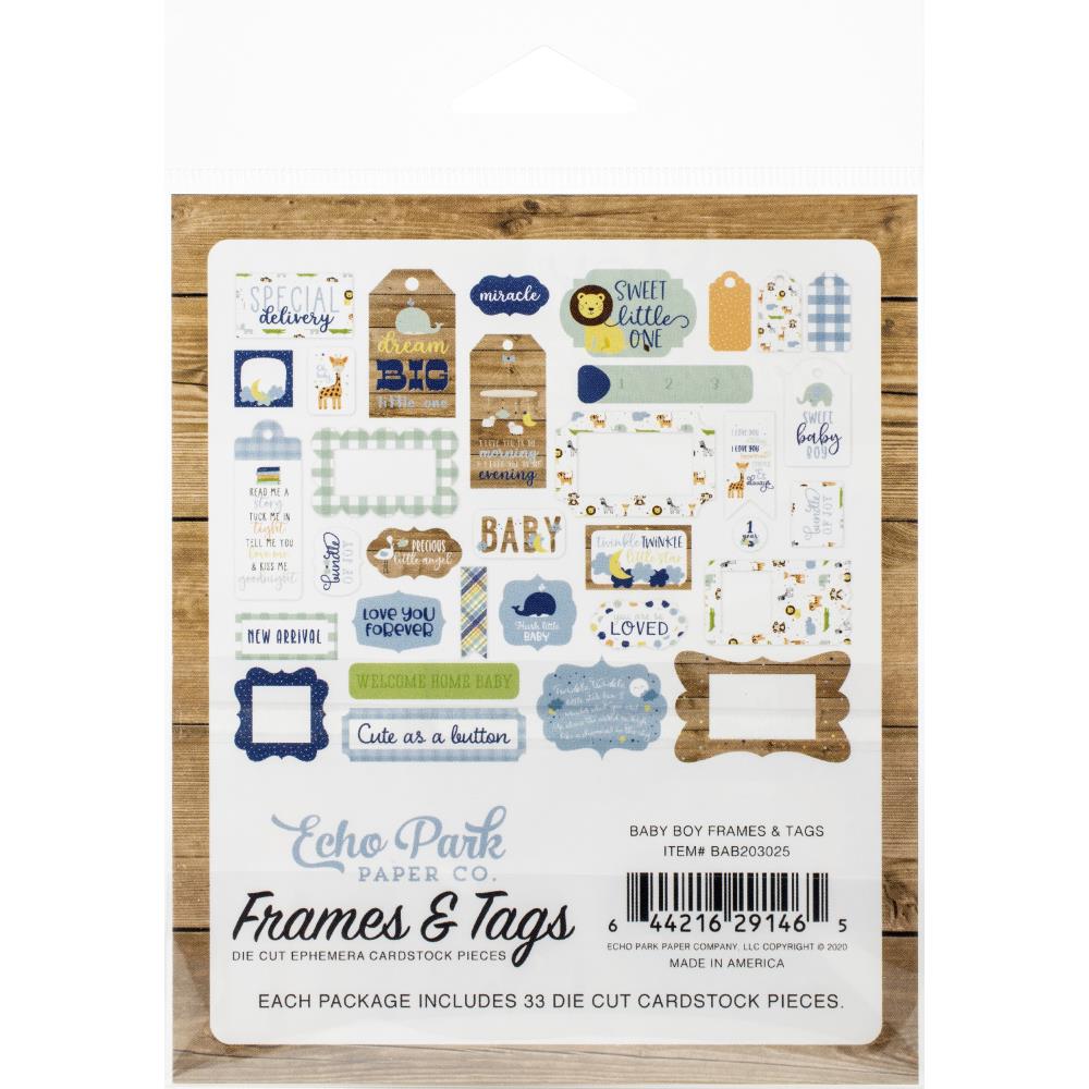 BAB203025 - Echo park - Die cuts Marcos y etiquetas para bebés - Imagen 2
