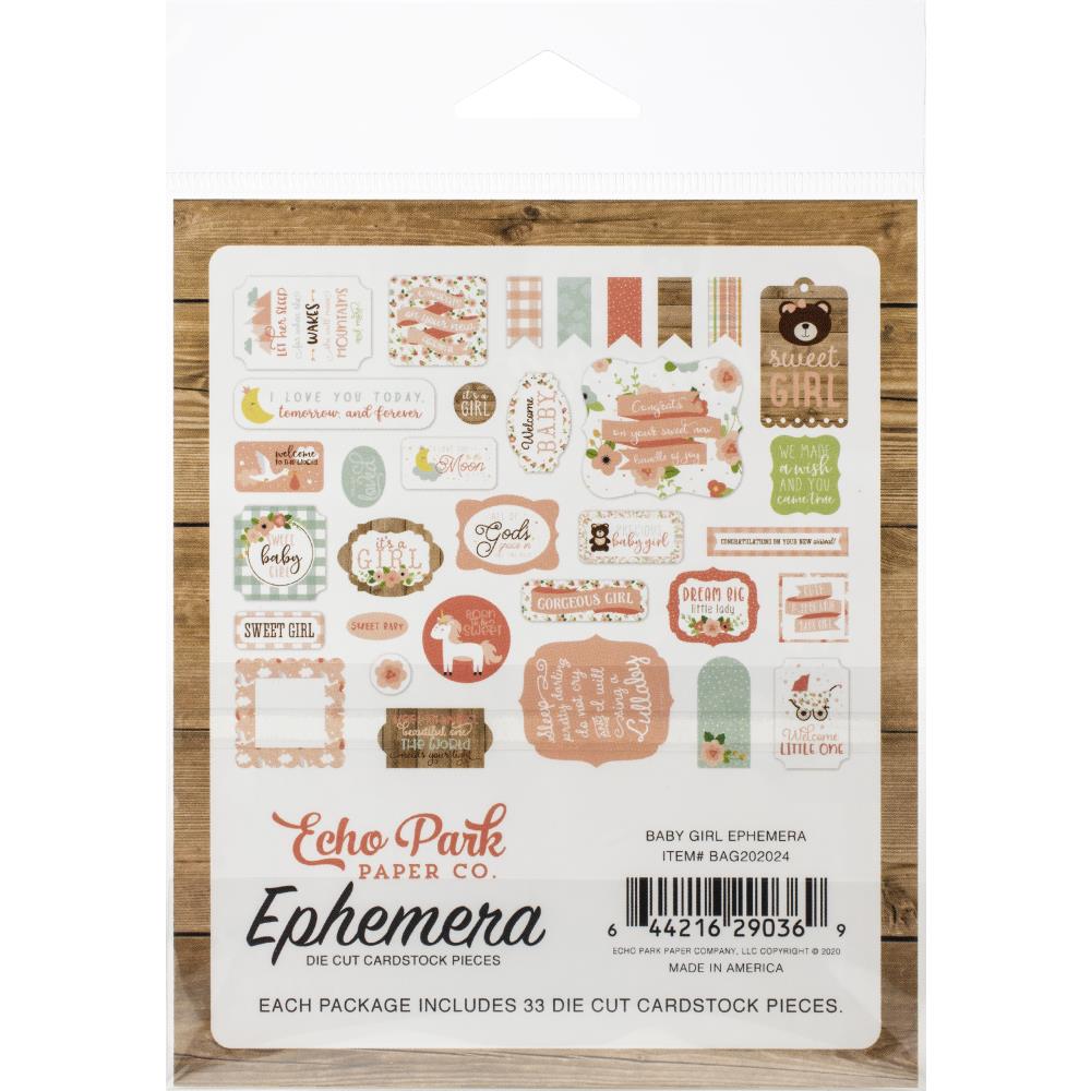 BAG202024 - Echo park - Die cuts Baby Girl - Imagen 5