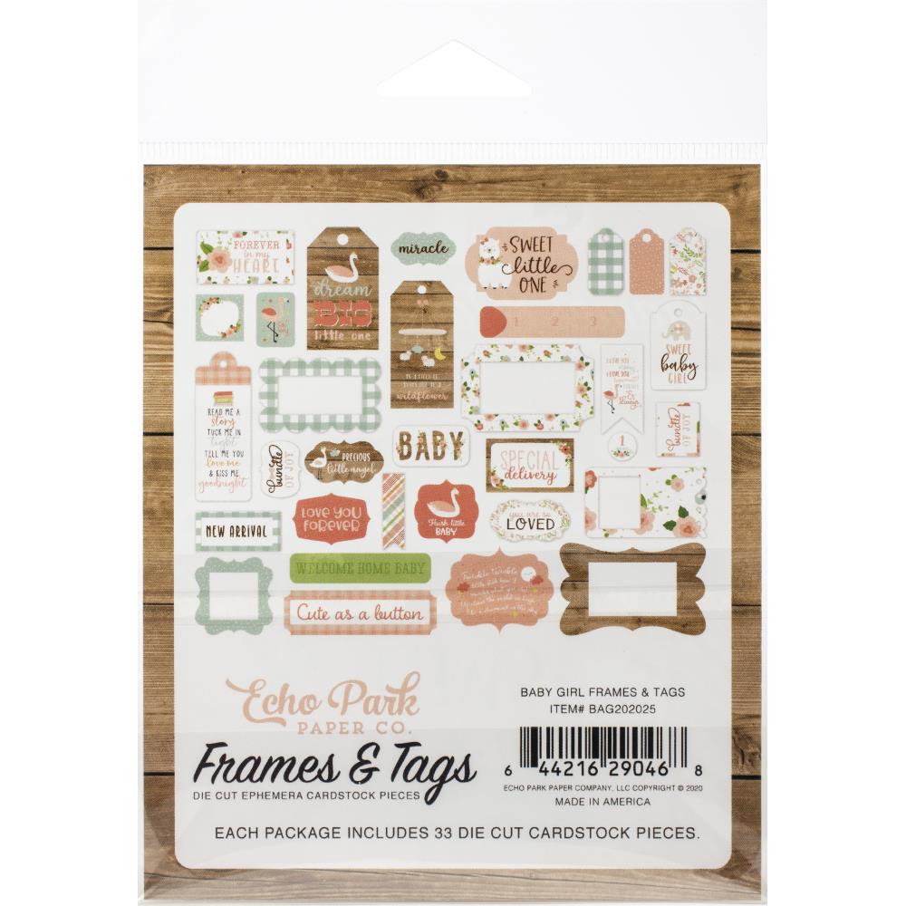 BAG202025 - Echo park - Die cuts Marcos y etiquetas para bebés - Imagen 5