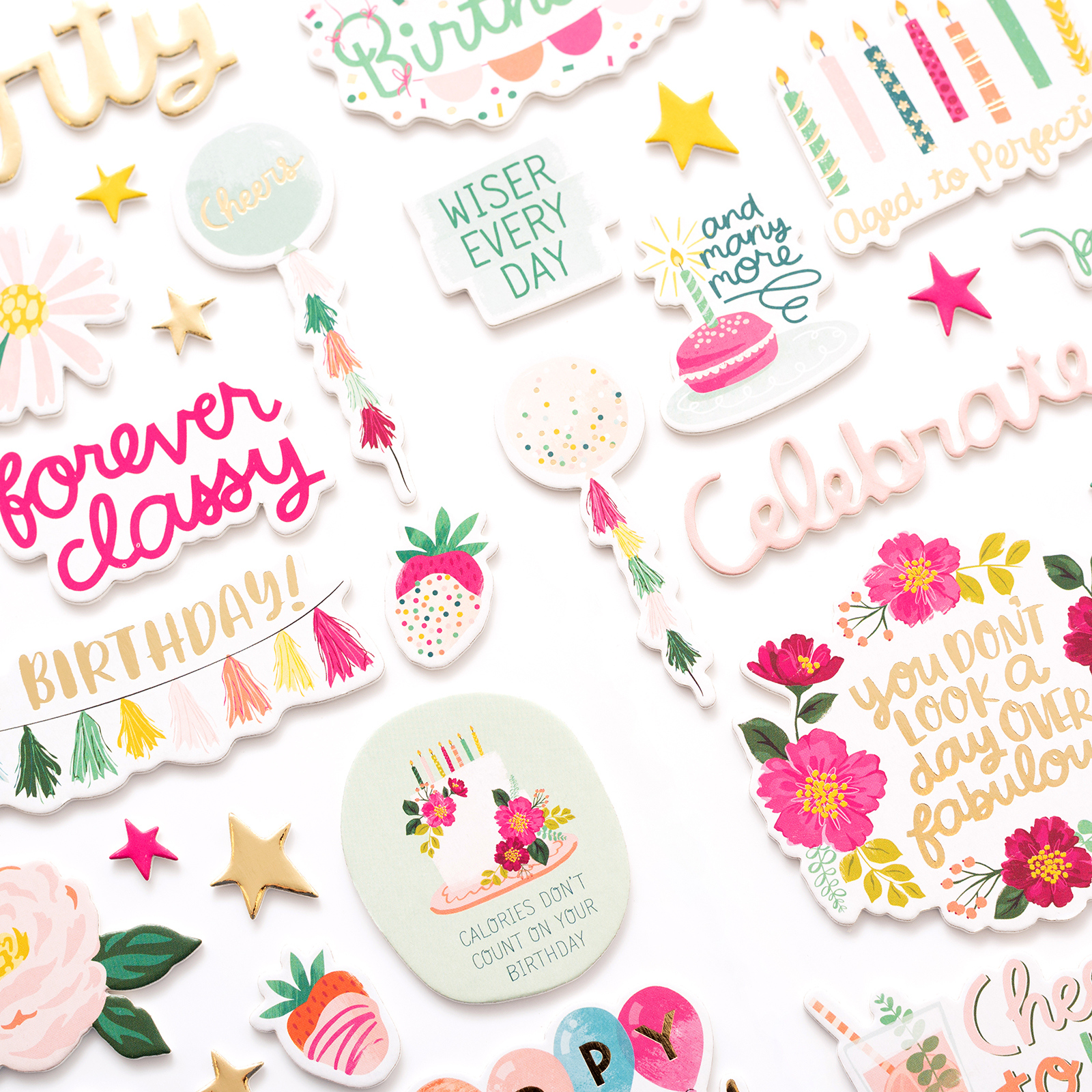 311051 - Thickers - And Many More - Party Time - Foam - Foil (42 Piece) - Imagen 2