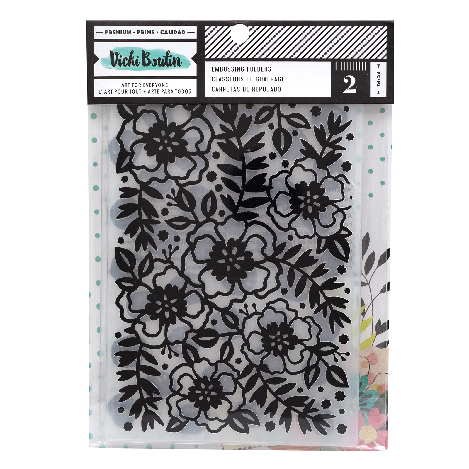 354113-Tool - Ac - Vb - Let's Wander - 8.5 X 6 - Embossing Folder Set (2 Piece)
