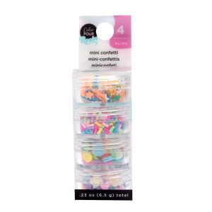 359689 - Ac - Resina De Color Pour - Mini Confetti - Brillante (4 Piezas)