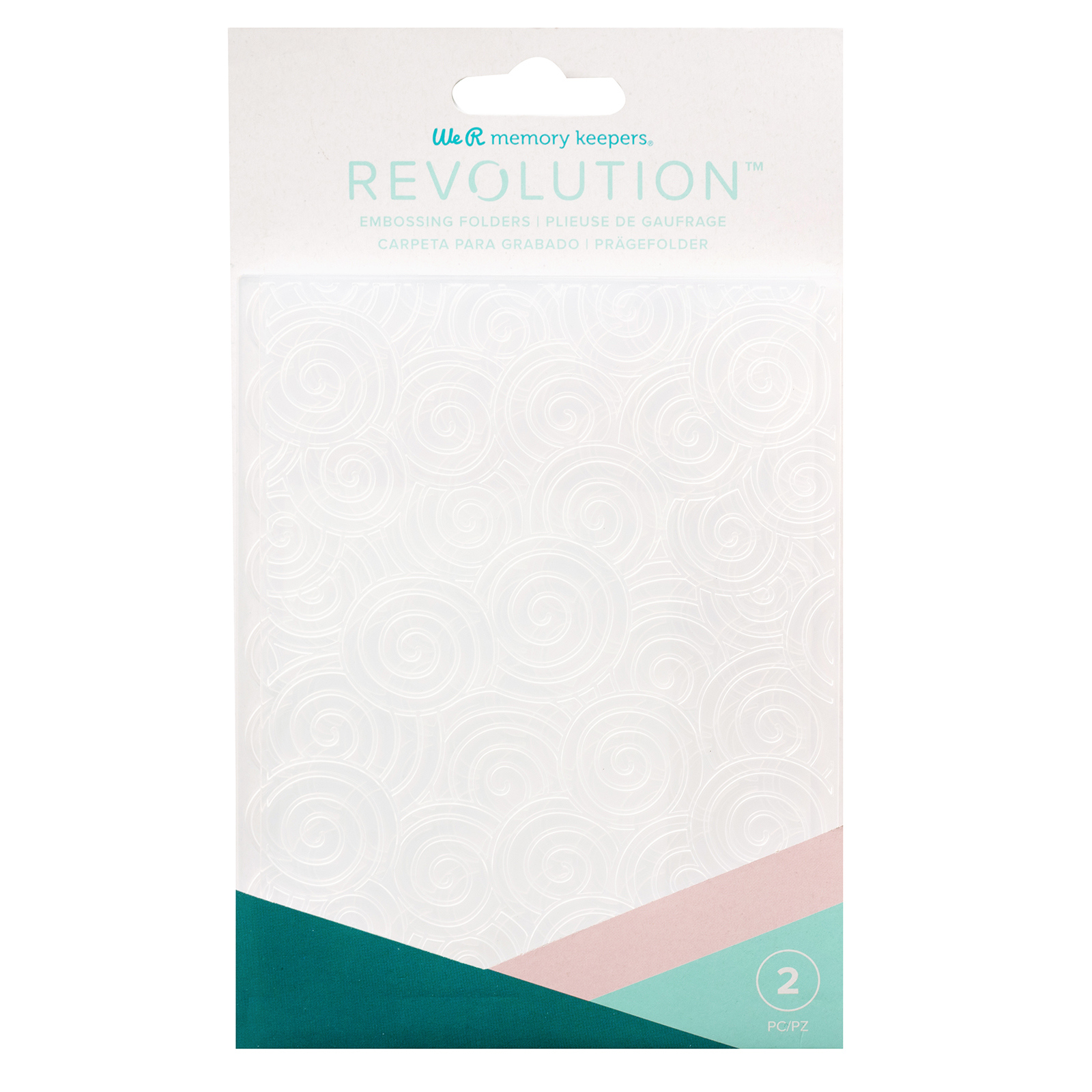 661199 - Embossing Folder - Wr - Revolution - Swirls And Scallops (2 Piece)