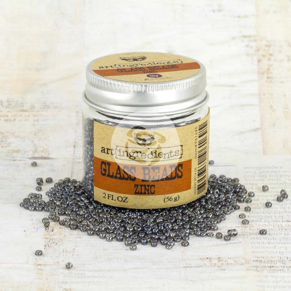 961695 - Zinc - Finnabair Art Ingredients Cuentas de vidrio 2oz
