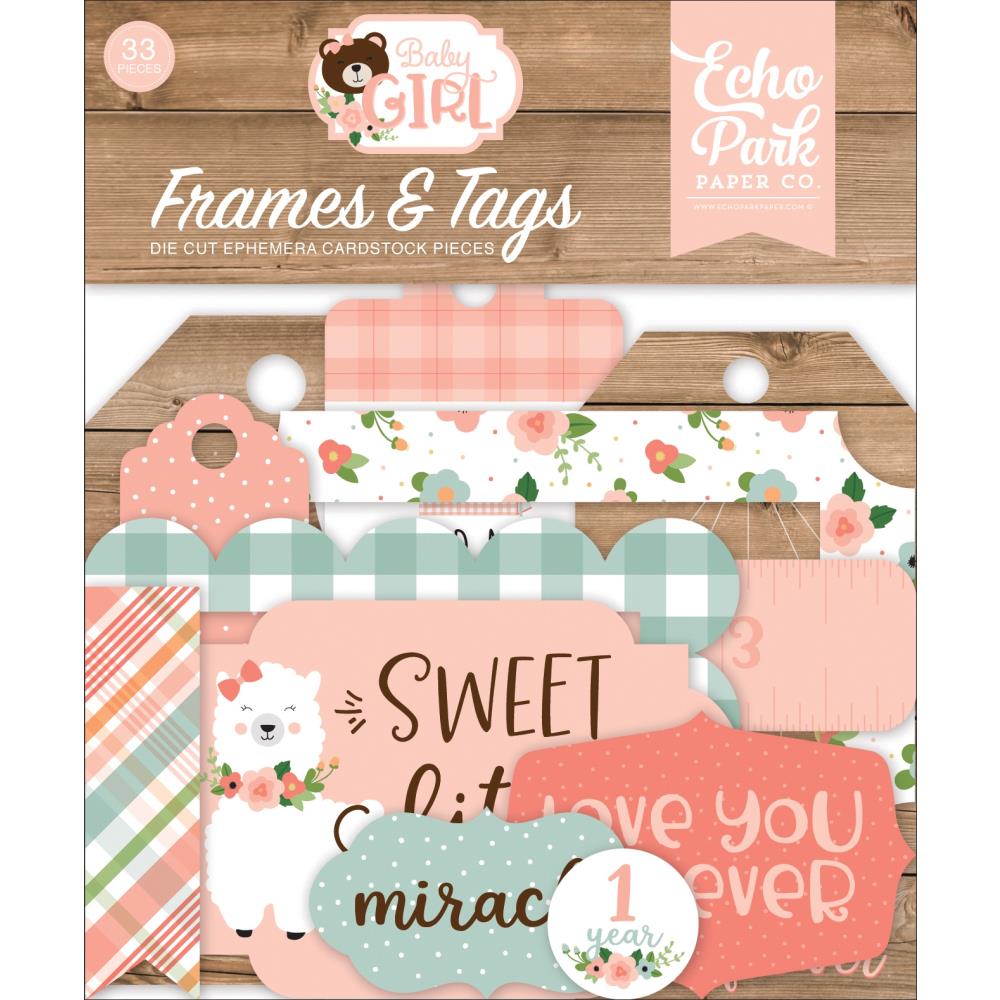 BAG202025 - Echo park - Die cuts Marcos y etiquetas para bebés