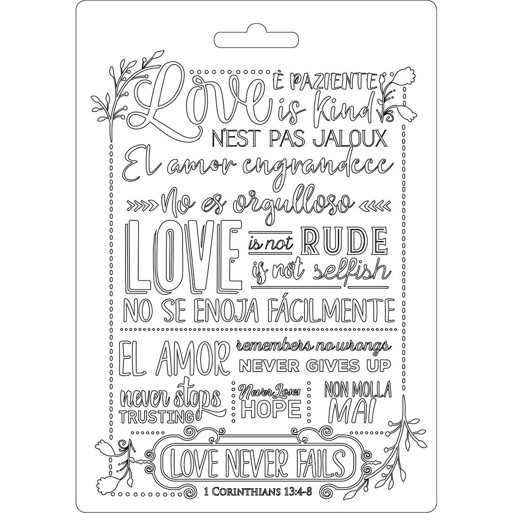 K3PTA552 - Johanna Rivero - Molde Flexible A5 Corintios - Love Story