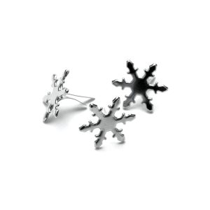 CI92007 - Brads - Copos de nieve - plata