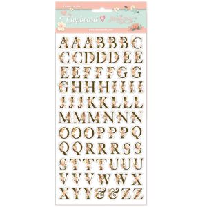DFLCB10 - Johanna Rivero - Chipboard Abecedario - Love Story