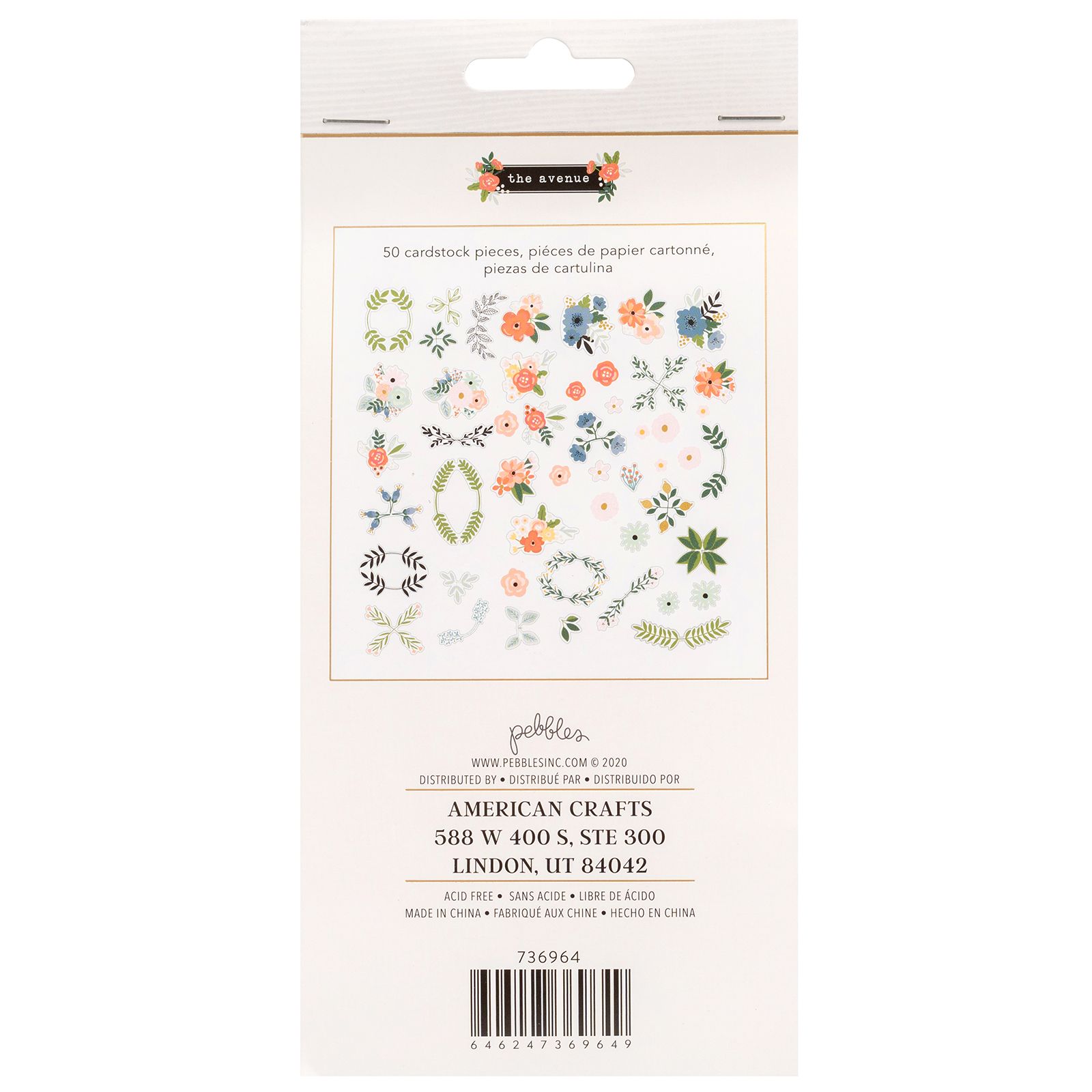 736964 - WR Die cuts - La Avenida Flor - Pb - Jh (50 Piezas) - Imagen 2