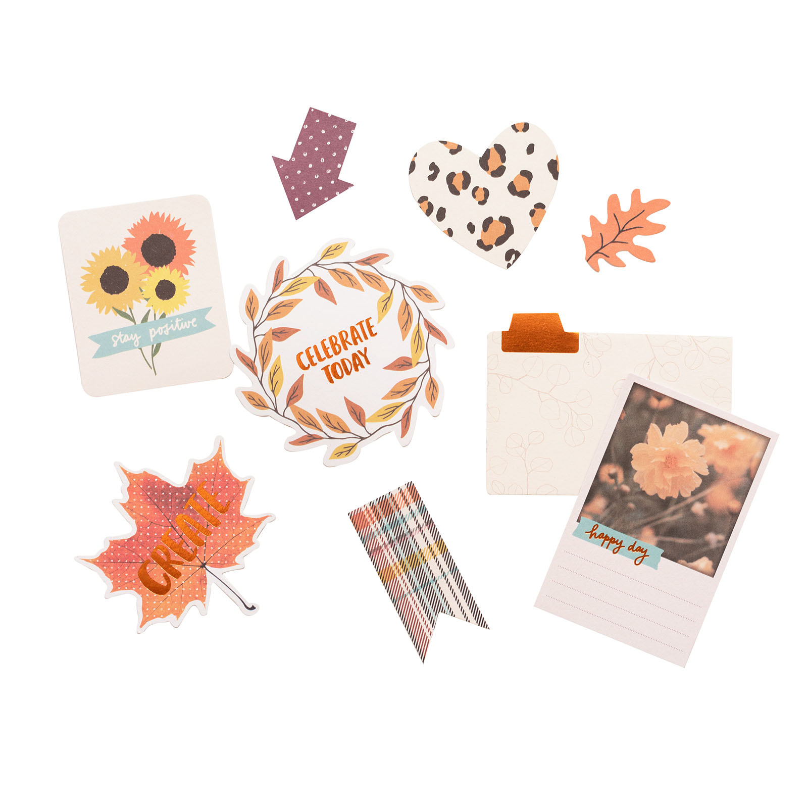 369680 - WR - Die cuts Tarde - Papel De Cobre - Ac - At - (40 Piezas) - Imagen 3