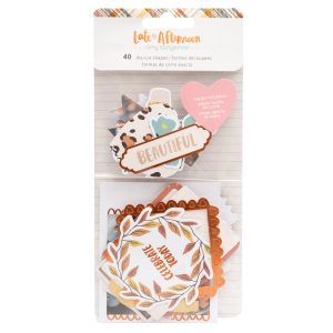 369680 - WR - Die cuts Tarde - Papel De Cobre  - Ac - At - (40 Piezas)