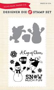 hw95045 - Echo Park - Juego de estampado Snow Much Fun