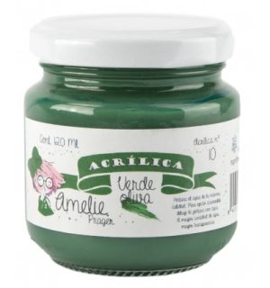 AM120-10 Amelie Acrílica 10 Verde Oliva - 120 ML