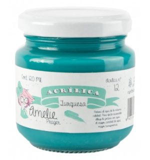 AM120-12 Amelie Acrílica 12 Turquesa - 120 ML