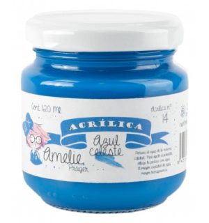 AM120-14 Amelie Acrílica 14 Azul Celeste - 120 ML