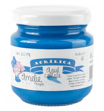 AM120-14 Amelie Acrílica 14 Azul Celeste - 120 ML