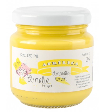 AM120-24 Amelie Acrílica 24 Amarillo Limón - 120 ML