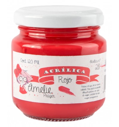 AM120-28 Amelie Acrílica 28 Rojo - 120 ML