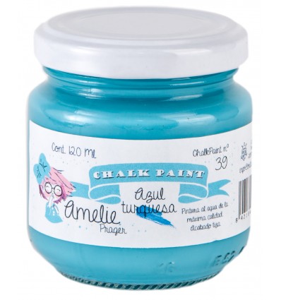 120-39  Amelie Chalk Paint 39 Azul Turquesa - 120 ML