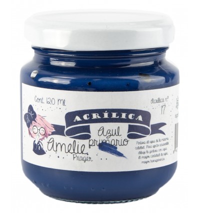 AM120-17 Amelie Acrílica 17 Azul Primario - 120 ML