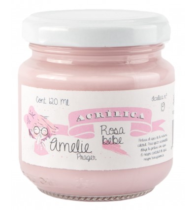 AM120-19 Amelie Acrílica 19 Rosa Bebe - 120 ML