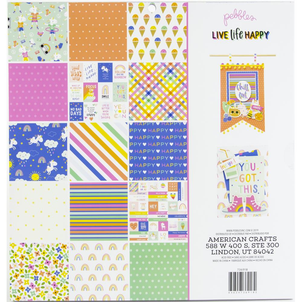 736918 - AC - Live Life Happy, 18 diseños / 2 cada uno - Imagen 2