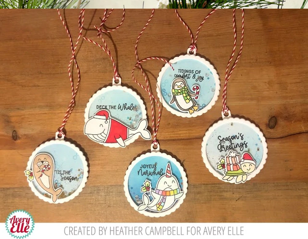 ST-20-32  Joyeux Narwhal - Sellos transparentes - Avery Elle - Imagen 5