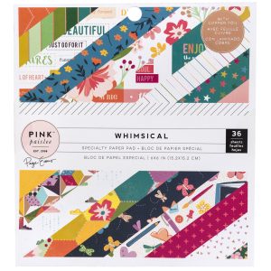 310715 - AC - Whimsical con lámina de cobre - Pink Paislee 6 "X 6" 36 / paq