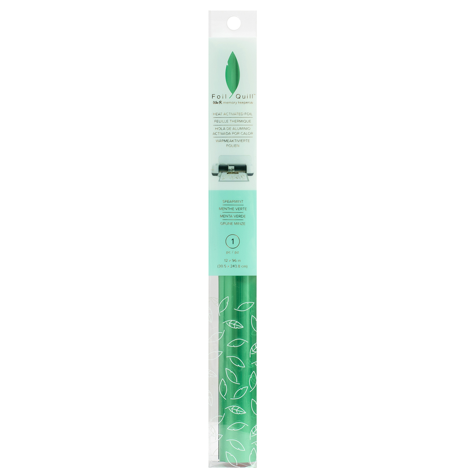 660631 - WR - Menta verde - Foil Quill - Rollo de papel de aluminio de 12 "X 96"