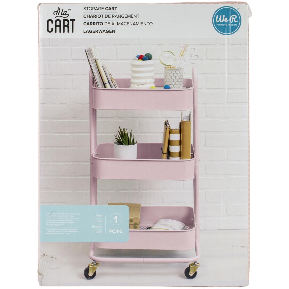 661304a - Carro de almacenamiento We R A La Cart con asas - Rosa