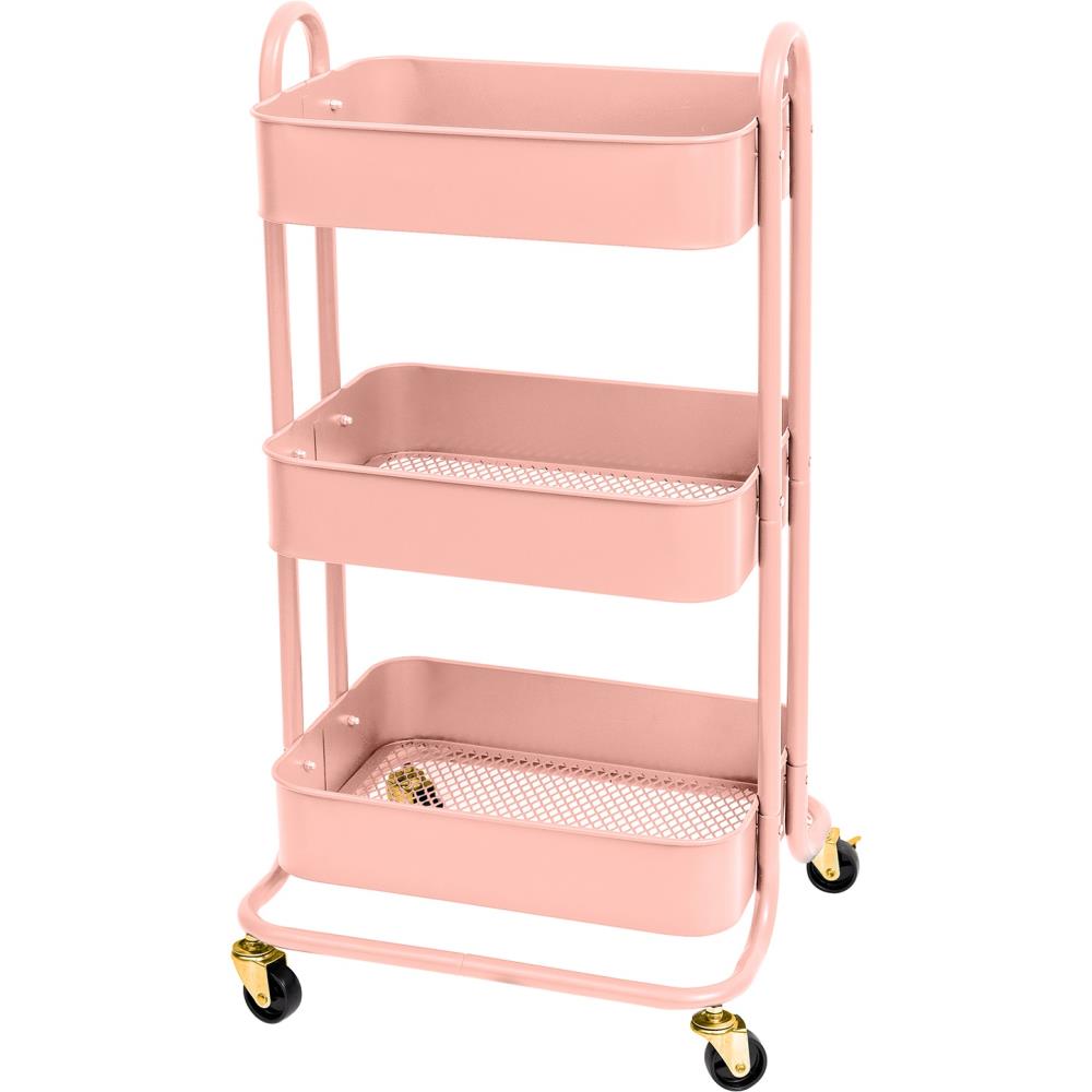 661304a - Carro de almacenamiento We R A La Cart con asas - Rosa - Imagen 2