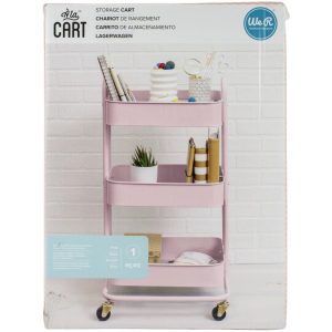 661304a - Carro de almacenamiento We R A La Cart con asas - Rosa