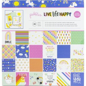 736918 - AC - Live Life Happy, 18 diseños / 2 cada uno
