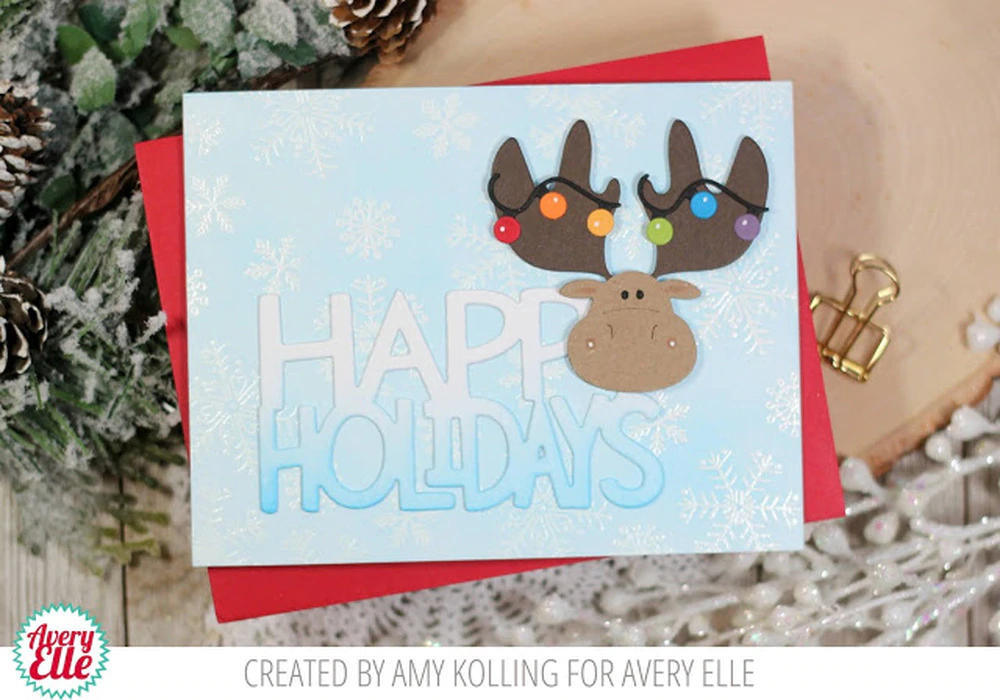 D-09-10 Avery Elle Peek-A-Boo Holiday Tag Toppers - Imagen 3