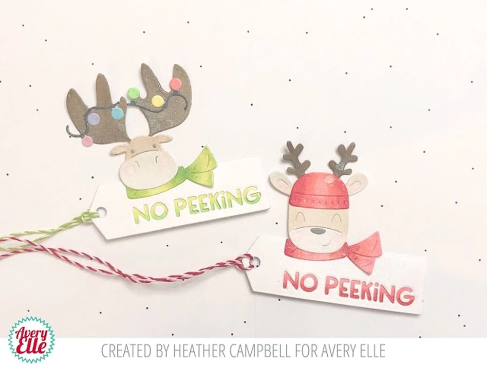D-09-10 Avery Elle Peek-A-Boo Holiday Tag Toppers - Imagen 4